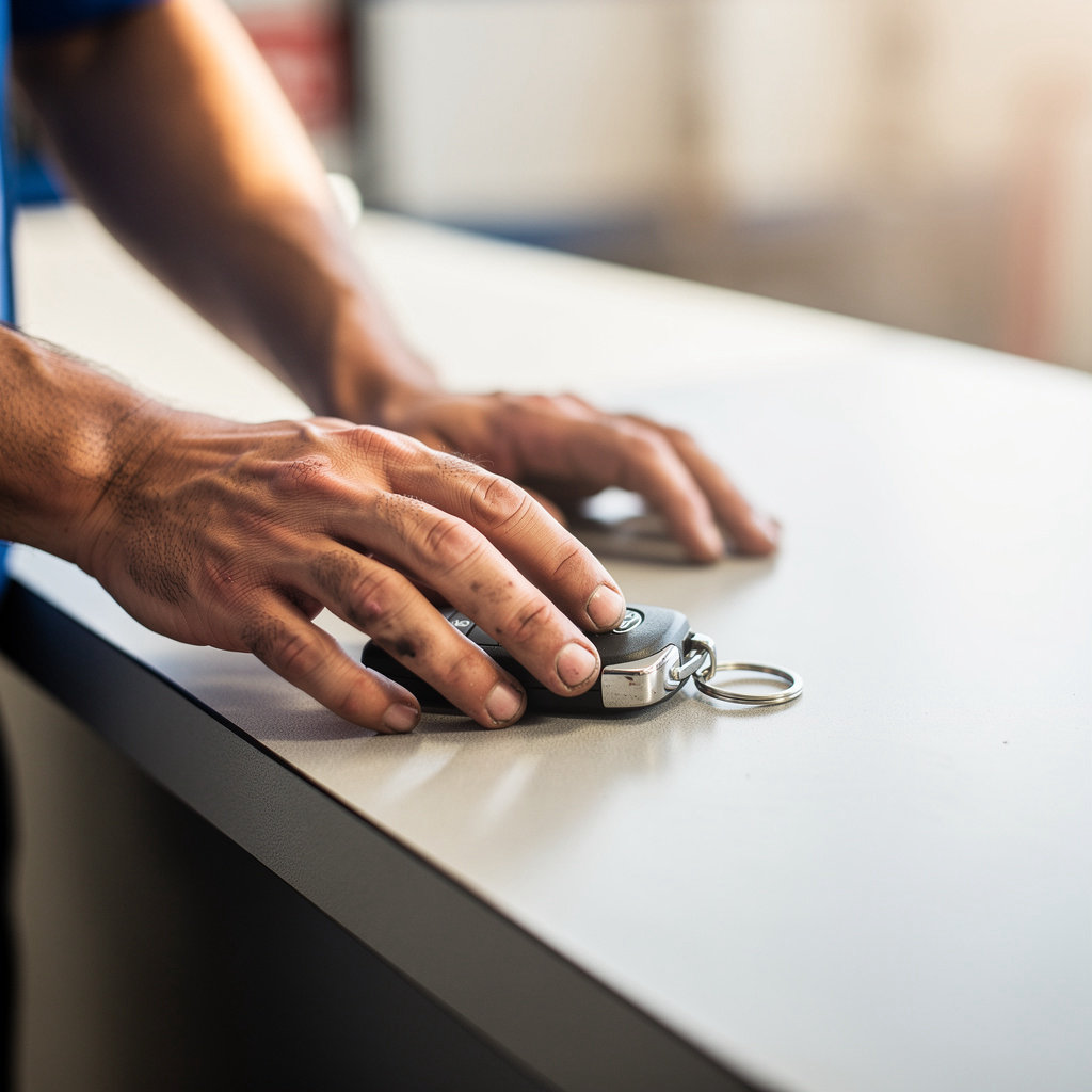 Bahena's Auto Service San Diego auto repair shop entrance with customer parking and service bays